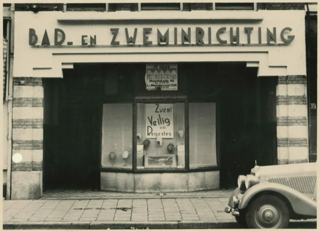 1938 Weimarstraat 63 Bad- en Zweminrichting De Regentes, Haags Gemeentearchief